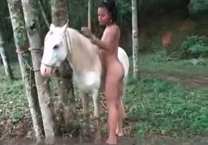 Woman with a tan wants to be banged by a small pony